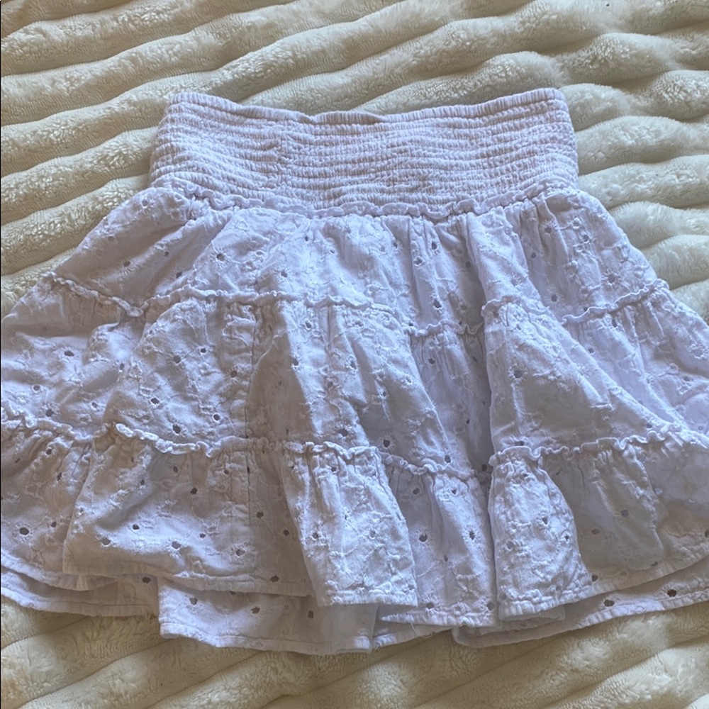 White Eyelet Women's Skirt